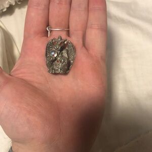 Silver and Red Dragon statuette